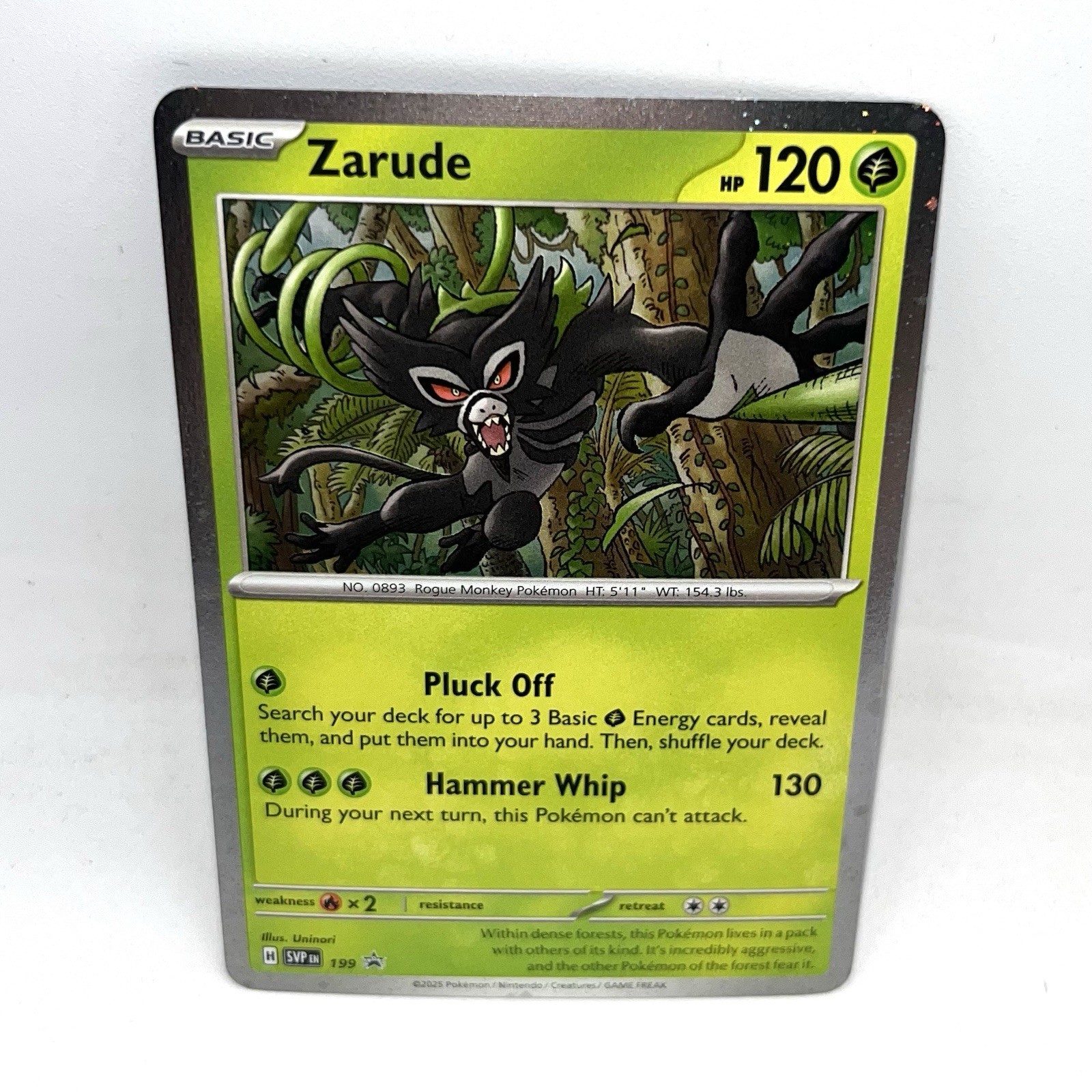 Zarude 199 Scarlet & Violet Black Star Promo Cosmos Holo Pokemon TCG