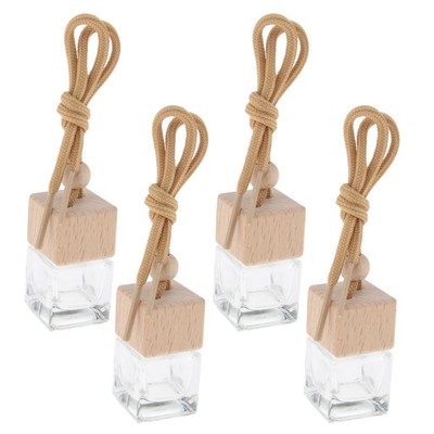 4 Stück 6 ml leere Auto Hängeflasche Diffusor Ornament wie beschrieben
