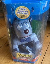 2000 Fisher Price Mattel Rocket the Wonder Dog Interactive Robotic Pet Toy Blue