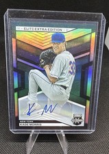 2023 Panini Elite Extra Edition Signatures Auto Kade Morris #62 New York Mets