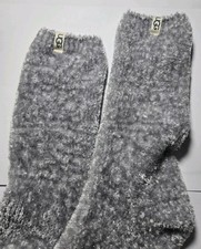 UGG, Cozy, Chenille, Women's Crew Socks Silver Metallic, New Without Tags,One Sz