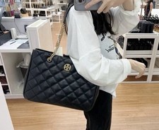 Tory Burch Willa Tote In Black NWT 678