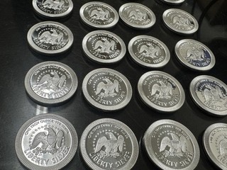 Liberty 1 Troy Oz .999 Fine Silver Round Bullion Coin LOT OF 20 PERFECT SHAPE