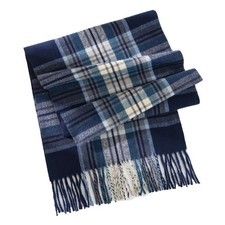 CXQRR Blue Scottish Tartan Plaid Scarf for Women Men - 70.9"x14.6",