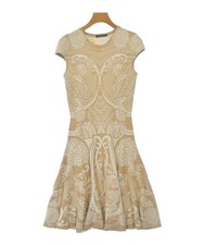 ALEXANDER MCQUEEN Dress for Women (S Size) Beige x Ivory (All Over Pattern) Used