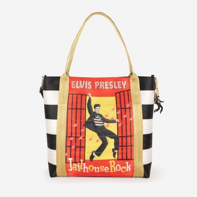 Harveys Seatbelt ELVIS PRESLEY Jailhouse Rock Poster Tote Handbag NWT!   