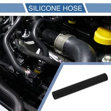 35mm 1.38" ID 300mm 11.81" Length 0° Black Car Silicone Hose Universal