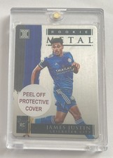 2020-21 Panini Impeccable Premier League James Justin RC #d 32/57 Rookie Metal
