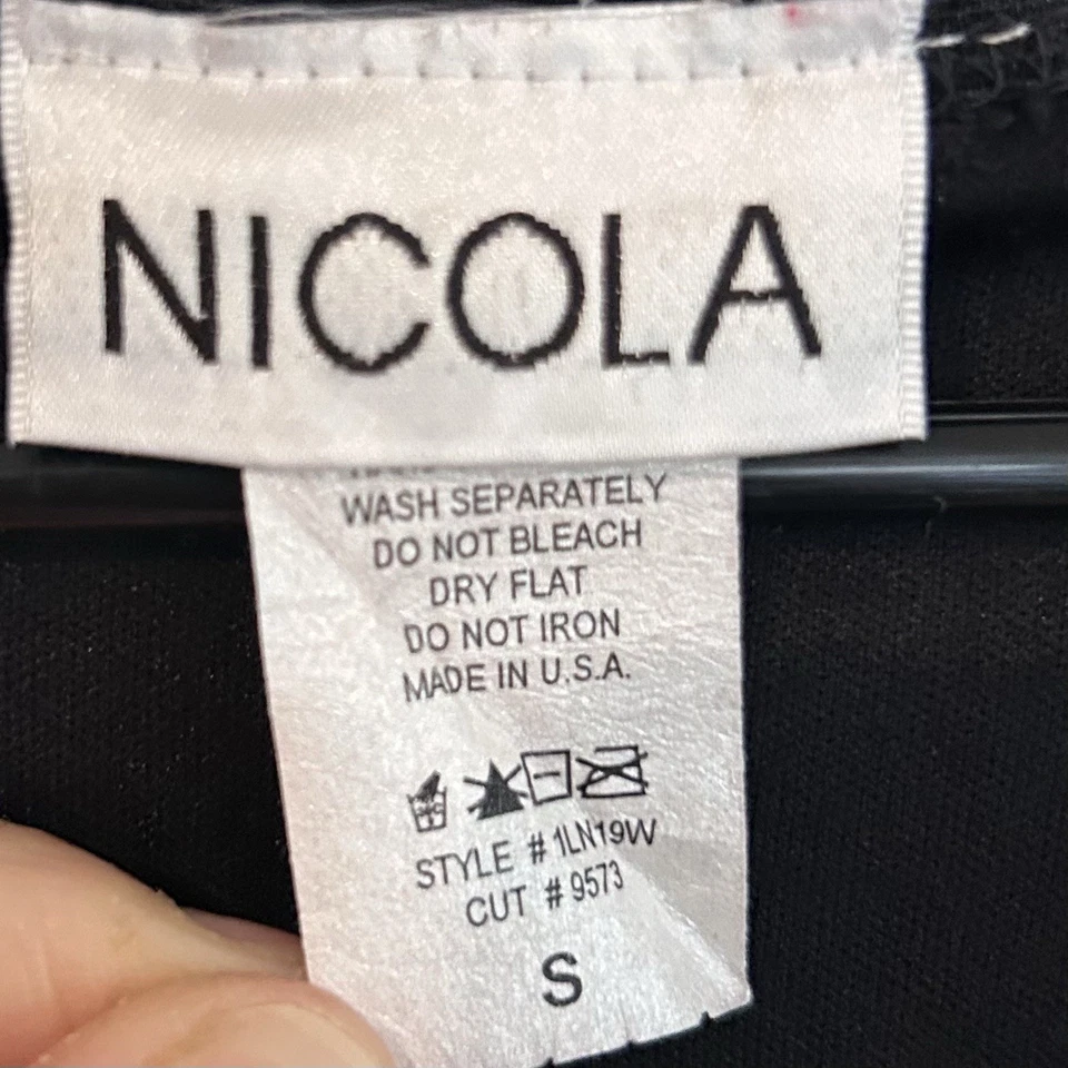 Винтажная блузка Nicola размер S пэчворк фея гранж блестящий цветочный кружевной сделано в США - Изображение 4 из 4