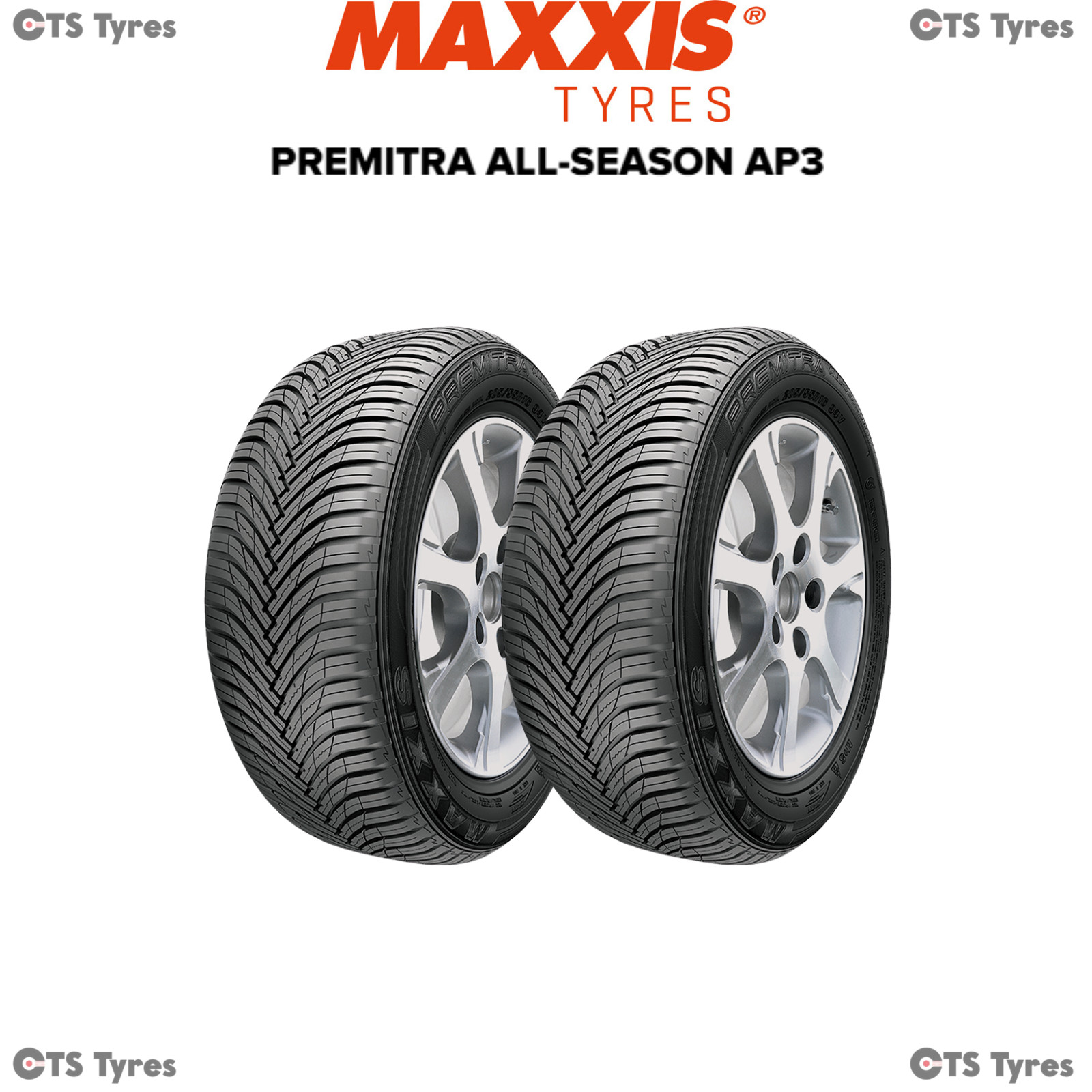 2 X 205/50R17 Maxxis Premitra AP3 All Season Tyres 93W XL - TWO TYRES 205 50 17