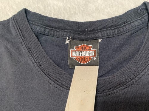 Harley Davidson shirt Mens Medium Black RK Stratman Oakland California Biker - Picture 6 of 12