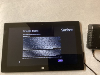 Microsoft Surface RT 64GB storage, 2 GB RAM 1.3 Ghz CPU Model 1615