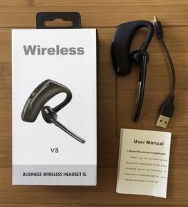 V8 Business Wireless Headset BysammCelaya Single Ear Bluetooth V4.1