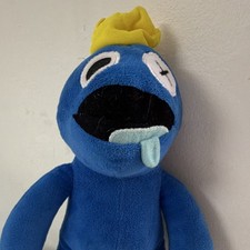 Blue Character Plush Stuffed Animal Collectible Animation Yellow Crown