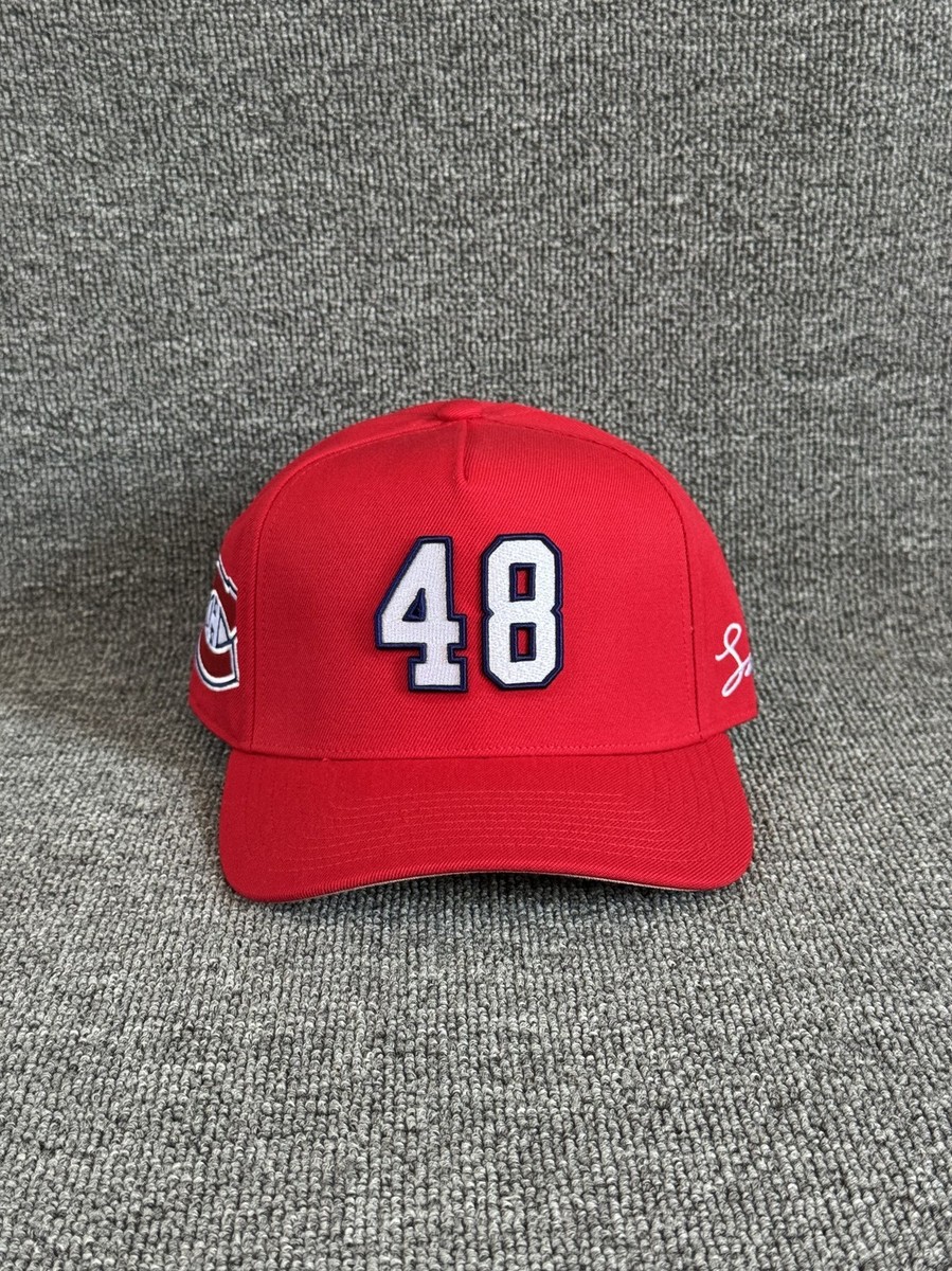 Mitchell & Ness Canadiens #48 Snapback Red Curved Brim NHL Hat