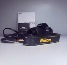 Nikon D5200 Digital SLR Camera With Batteries, Cables, SD Card, Charger & Manual