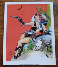 Dave Stevens "Wanted" print 1990