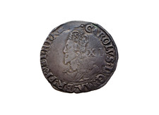 Scarce | Charles I Hammered Silver Shilling | Rare Aberystwyth Bust | Provenance