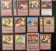 70 Card Red MTG Custom Vintage Deck Collection Starter - High Damage
