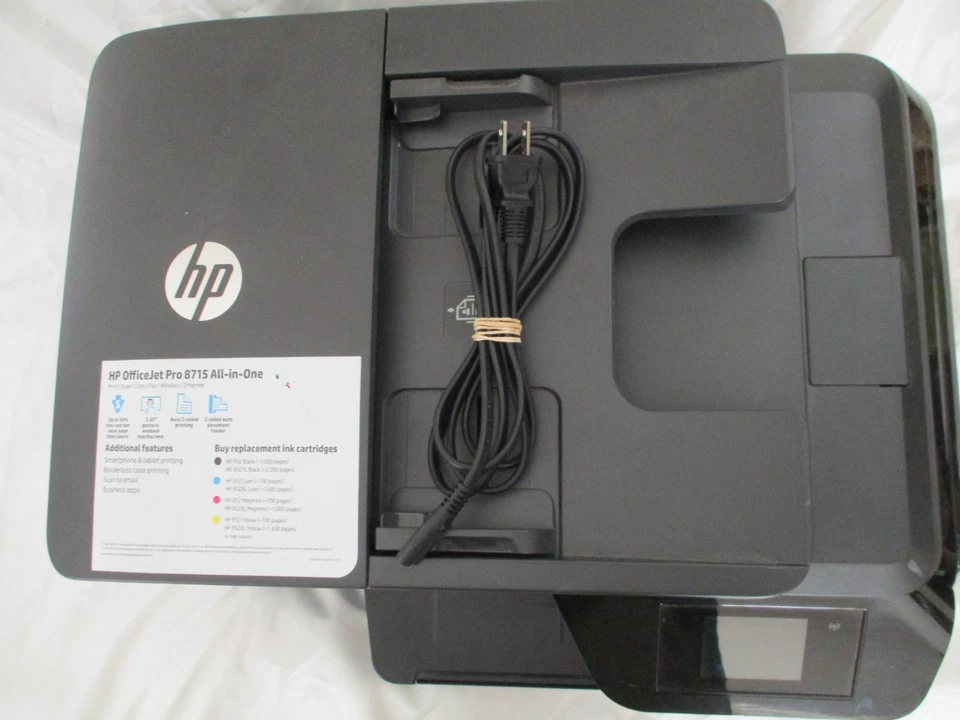 HP OfficeJet Pro 8715 All-in-one Print Scan Copy Fax Web Tested ONLY 5420 PAGES - Image 4 of 4