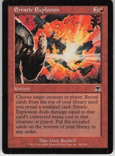 Magic the Gathering TCG Erratic Explosion C Onslaught 201
