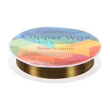 Jewelry Wire 49ft 28 Gauge Brass Craft Jewelry Wrapping Wire Ancient Blue