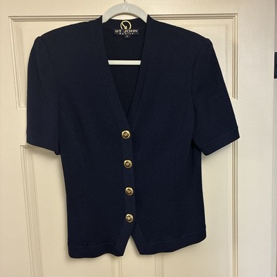 St. John Wool V-NeckBlouse