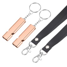 Emergency Whistle, 2 Pcs  Rose Gold/Pink - Fitting for Outdoor Camping/Hiking 