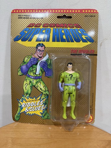 Toybiz DC Comics Super Heroes The Riddler Riddles & Clues! Actionfigur 1989