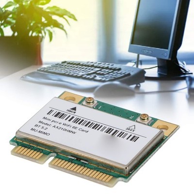 Wireless Card 2.4GHz 5GHz 6GHz Mini PCIE Interface High Efficiency Transmission