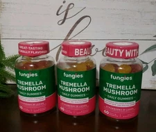 3PK Fungies Tremella Mushroom Daily Gummies ~ STRAWBERRY & LEMON ~ EXP 1/27 ~NEW