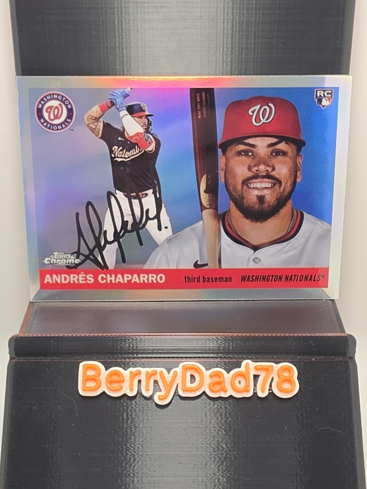2025 Topps Chrome Platinum - Andres Chaparro #266 RC Refractor Nationals