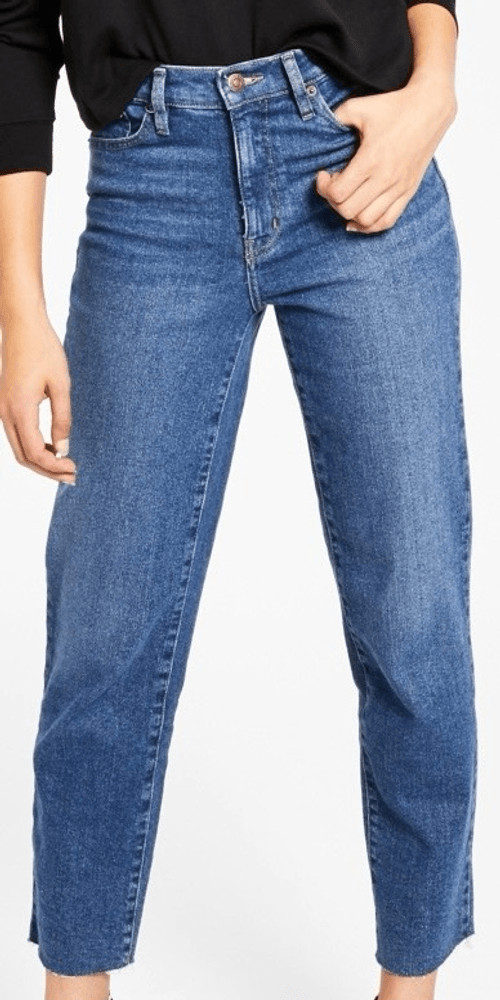 Calvin Klein Jeans Raw-Hem High-Rise Jeans Size 29