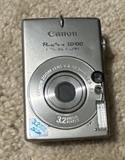 Canon Power Shot SD100 PC1035 Digital Camera 3.2MP Japan FOR PARTS OR REPAIR