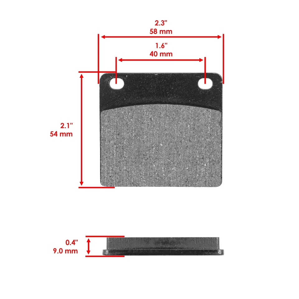 Pastillas de freno traseras para moto Kawasaki KZ1000 1977-1980 Foto 2 de 4