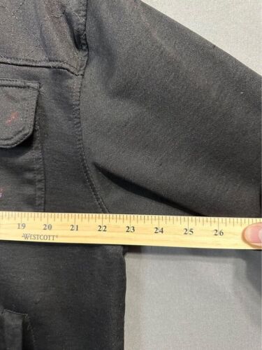 Vintage Avirex Jacket Mens Medium Black Zip up Paint Stains Thrashed Grunge Y2K - Picture 6 of 8