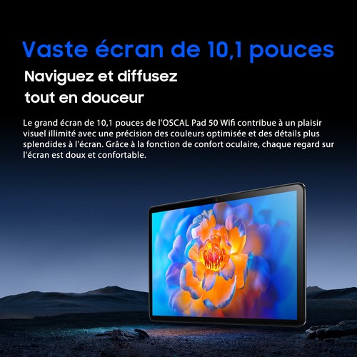 Blackview Oscal Pad 50 WiFi 6 Tablette 6Go+64Go 10,1" HD Android 13 5100mAh 8MP - Photo 4/13