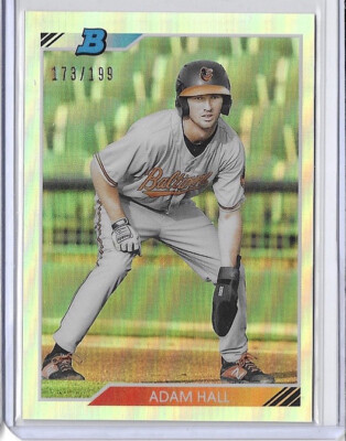 2020 Bowman Heritage Chrome Prospects Adam Hall Refractor #/199