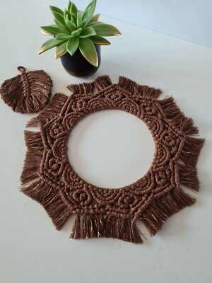 Makramee Mandala Wandbehang