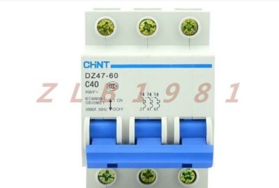 ONE CHNT air switch miniature circuit breaker DZ47-60 C40 3P three pole 40A #E1*