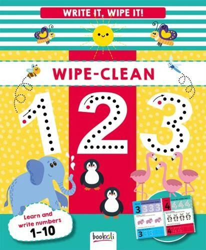 Wipe Clean Books 3+ Write it, Wipe it First Numbers & First Phonics Preschool - Image 3 of 3