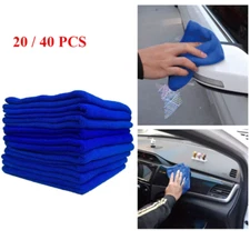 Microfiber Cleaning Cloth No-Scratch Rag Car Polishing Detailing Towel 20-40 Pcs