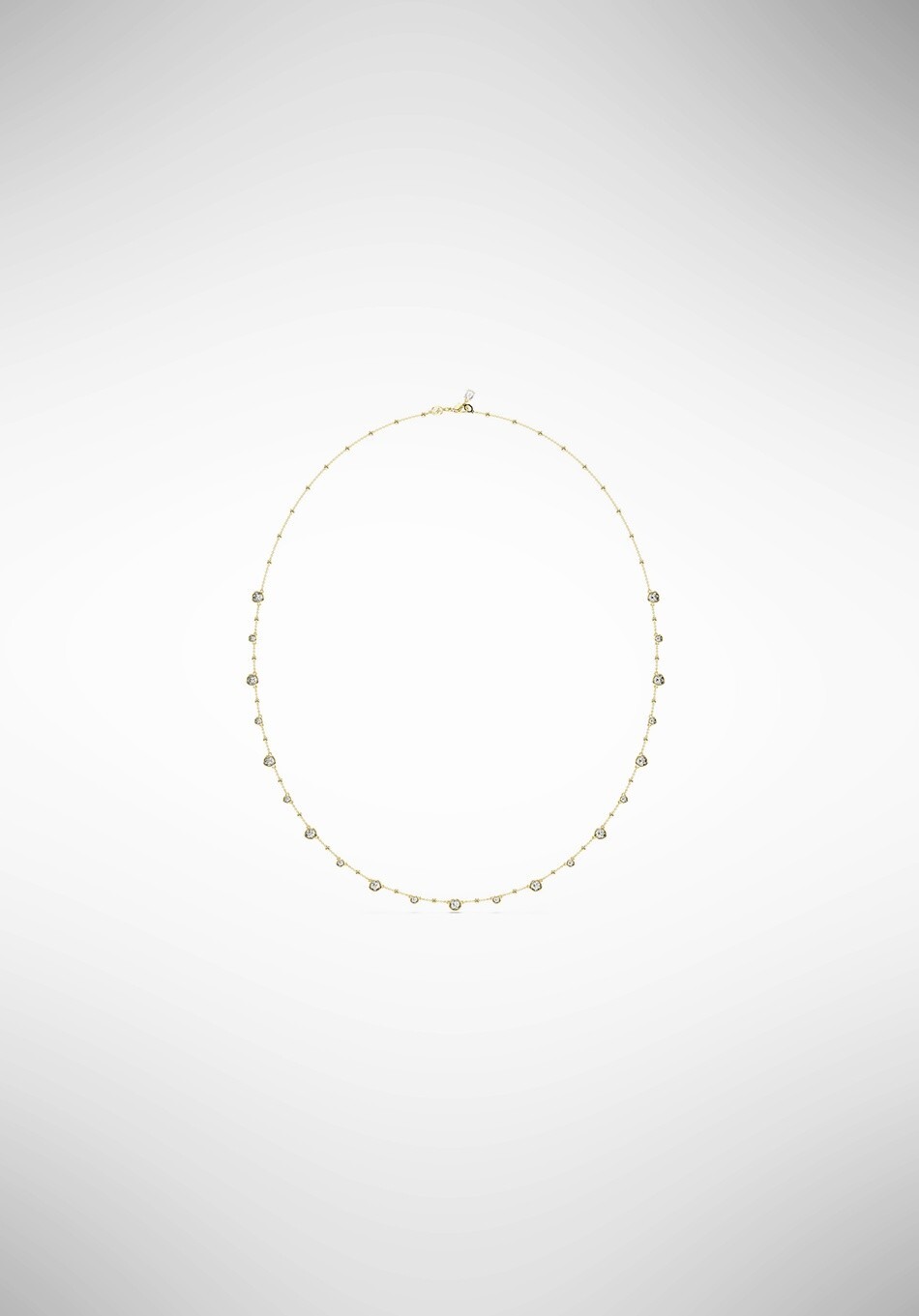 Swarovski 5680091 Collana Imber Taglio tondo Bianca Placcato Oro