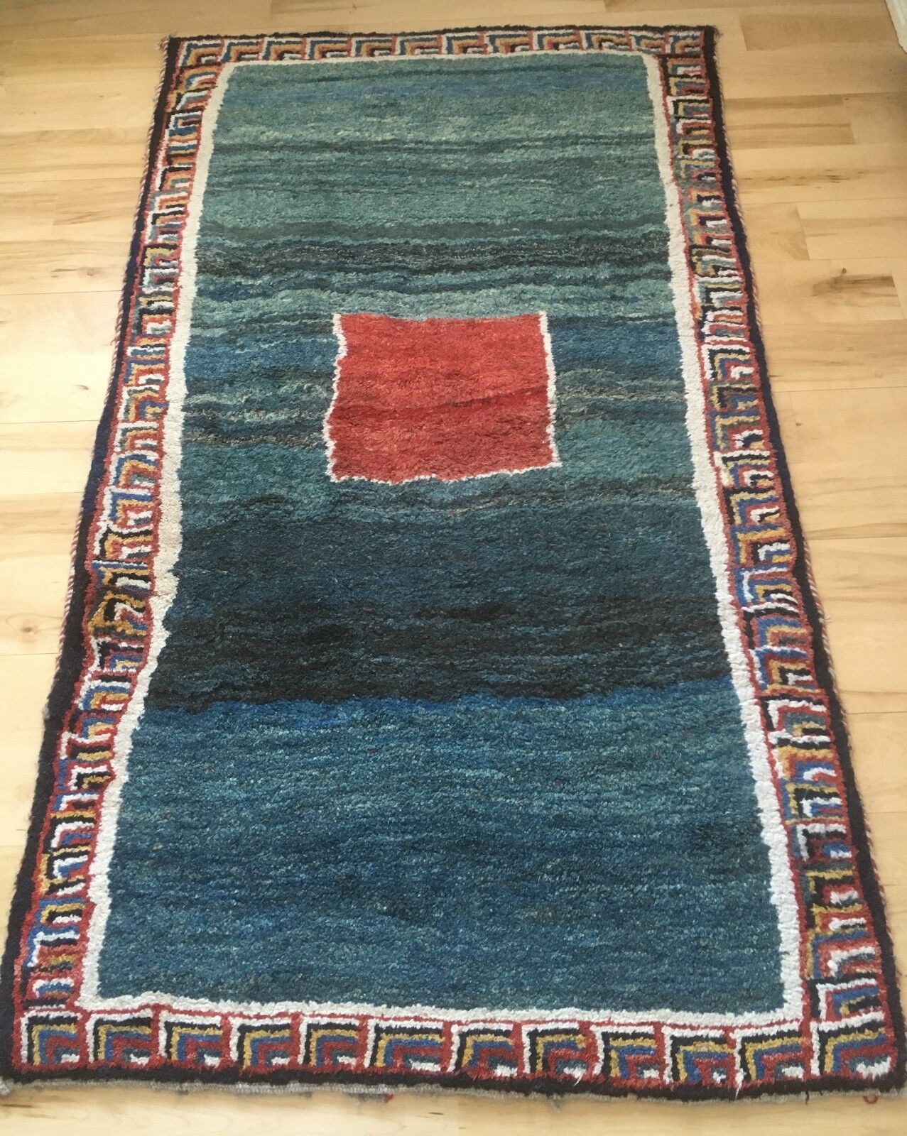 GABBEH nomadic tribal carpet rug handmade 100% wool vegetable dyes
