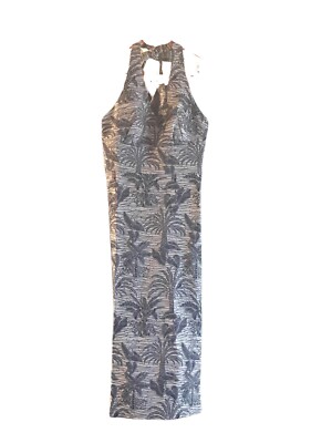 Tori Richard Hawai i Cat-Scan Asriel  Halterneck  Dress  Sz 6. $298