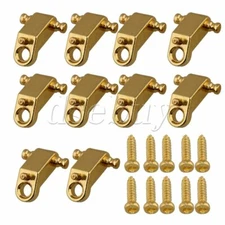 10 x Golden Copper Electric Guitar Roller String Trees String Retainers