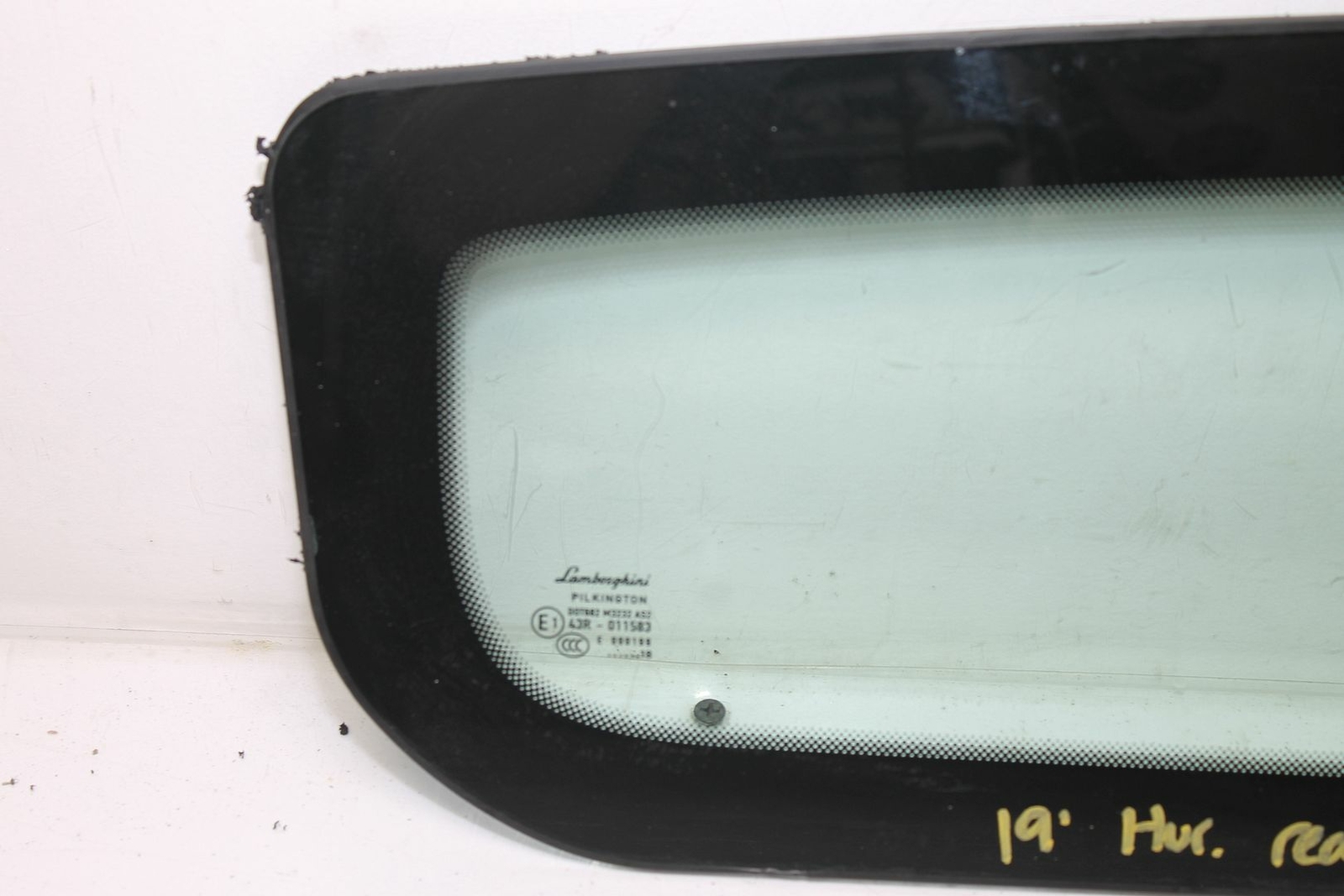 2019 LAMBORGHINI HURACAN REAR WINDOW BEHIND SEAT REAR WINDSHIELD GLASS 15 16 17