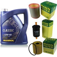 MANN-FILTER Inspektionspaket 5L Mannol Classic 10W-40 FüR CitroëN Berlingo