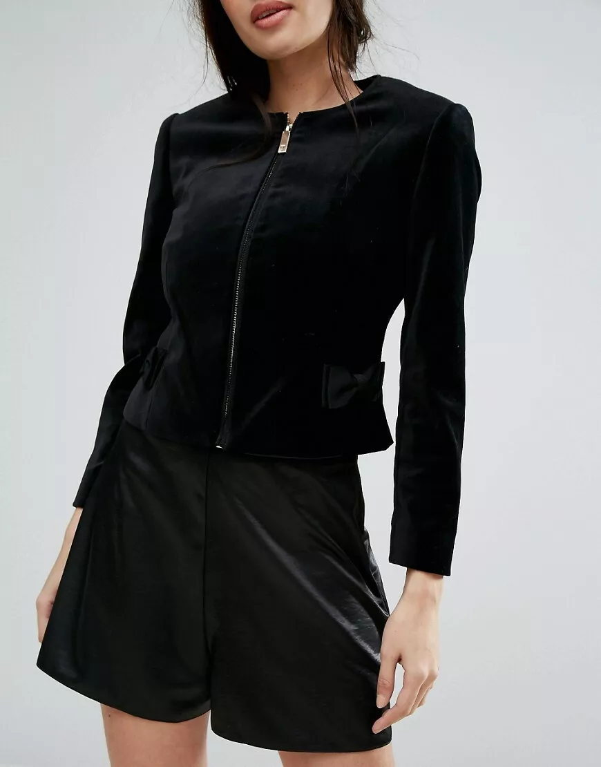 Ted baker structured bow waist best sale jacket