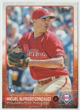 2015 Topps Baseball #624 Miguel Alfredo Gonzalez RC - Philadelphia Phillies